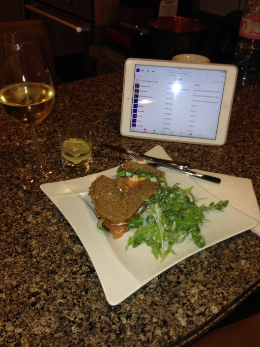 Smoked Salmon sandwich.